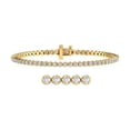 thumbnail image 1 of 2 Carat Diamond Tennis Bracelet in 14K Yellow Gold (7 Inch) (SI1-SI2 Clarity), 1 of 4