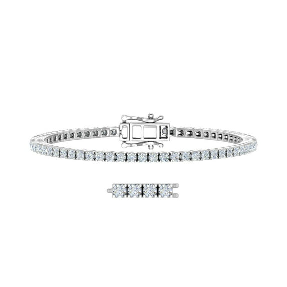 2 Carat Diamond Tennis Bracelet in 950 Platinum (7.25 Inch)