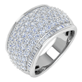 thumbnail image 1 of 2 Carat Diamond Wedding Band Ring in 14K White Gold (Ring Size 7), 1 of 5