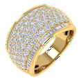 thumbnail image 1 of 2 Carat Diamond Wedding Band Ring in 14K Yellow Gold (Ring Size 8), 1 of 5