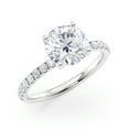 thumbnail image 1 of 2 Carat Diamond and Moissanite Engagement Ring in 14k White Gold (G-H/SI, G-H/VS, cttw) Size 6.5 by Beverly Hills Jewelers, 1 of 4