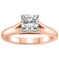 thumbnail image 1 of IGI Certified 2 Carat Cushion Shape Lab Grown Diamond Engagement Ring | 14K Rose Gold | Cathedral Split Shank Solitaire Diamond Ring | FG-VS1-VS2 Quality Friendly Diamonds, 1 of 6