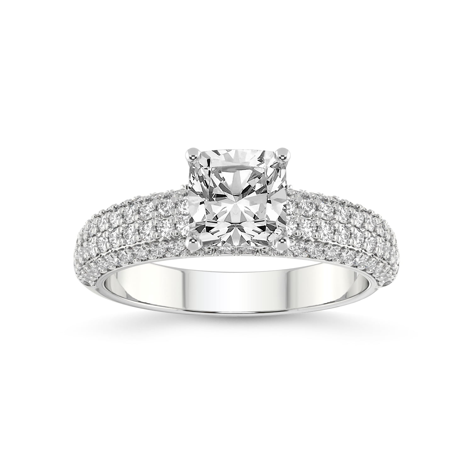 2 Carat IGI Certified Cushion Shape Lab Grown Diamond Engagement Ring ...