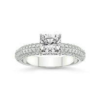 2 Carat IGI Certified Cushion Shape Lab Grown Diamond Engagement Ring | 14K White Gold | Casimer Secret Halo Lab Diamond Ring | FG-VS1-VS2 Quality Friendly Diamonds