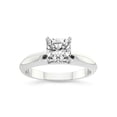 thumbnail image 1 of 2 Carat IGI Certified Cushion Shape Lab Grown Diamond Engagement Ring | 14K White Gold |Eloise Solitaire Knife Edge Lab Diamond Ring | FG-VS1-VS2 Quality Friendly Diamonds, 1 of 5
