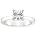 thumbnail image 1 of 2 Carat IGI Certified Cushion Shape Lab Grown Diamond Engagement Ring | 14K White Gold |Elsa Hidden Accents Solitaire Lab Diamond Ring | FG-VS1-VS2 Quality Friendly Diamonds, 1 of 5