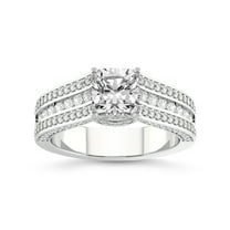 2 Carat IGI Certified Cushion Shape Lab Grown Diamond Engagement Ring | 14K White Gold | Idris Secret Halo Lab Diamond Ring | FG-VS1-VS2 Quality Friendly Diamonds