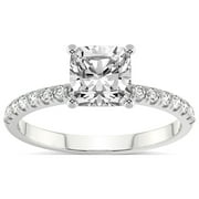 2 Carat IGI Certified Cushion Shape Lab Grown Diamond Engagement Ring | 14K White Gold | Olivia Secret Halo Lab Diamond Ring | FG-VS1-VS2 Quality Friendly Diamonds
