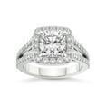 thumbnail image 1 of 2 Carat IGI Certified Cushion Shape Lab Grown Diamond Engagement Ring | 14K White Gold | Rosalind Split Shank Halo Lab Diamond Ring | FG-VS1-VS2 Quality Friendly Diamonds, 1 of 5