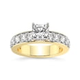 thumbnail image 1 of IGI Certified 2 Carat Cushion Shape Lab Grown Diamond Engagement Ring | 14K White Gold | Adele Side Stone Lab Diamond Ring | FG-VS1-VS2 Quality Friendly Diamonds, 1 of 6