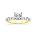 thumbnail image 1 of IGI Certified 2 Carat Cushion Shape Lab Grown Diamond Engagement Ring | 14K White Gold | Cassidy Entwined Prongs Lab Diamond Ring | FG-VS1-VS2 Quality Friendly Diamonds, 1 of 6