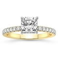 thumbnail image 1 of IGI Certified 2 Carat Cushion Shape Lab Grown Diamond Engagement Ring | 14K White Gold |Nomi Classic Eternity Lab Diamond Ring | FG-VS1-VS2 Quality Friendly Diamonds, 1 of 6