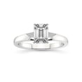 thumbnail image 1 of 2 Carat IGI Certified Emerald Shape Lab Grown Diamond Engagement Ring | 14K White Gold | Arielle Solitaire Lab Diamond Ring | FG-VS1-VS2 Quality Friendly Diamonds, 1 of 5