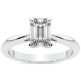 thumbnail image 1 of 2 Carat IGI Certified Emerald Shape Lab Grown Diamond Engagement Ring | 14K White Gold | Azalea Classic Solitaire Diamond Ring | FG-VS1-VS2 Quality Friendly Diamonds, 1 of 5