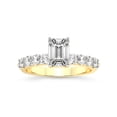 thumbnail image 1 of IGI Certified 2 Carat Emerald Shape Lab Grown Diamond Engagement Ring | 14K White Gold | Cassidy Entwined Prongs Lab Diamond Ring | FG-VS1-VS2 Quality Friendly Diamonds, 1 of 6