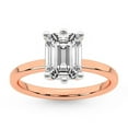 thumbnail image 1 of IGI Certified 2 Carat Emerald Shape Lab Grown Diamond Engagement Ring | 14K Rose Gold |Solitaire Lab Diamond Ring | FG-VS1-VS2 Quality Friendly Diamonds, 1 of 6