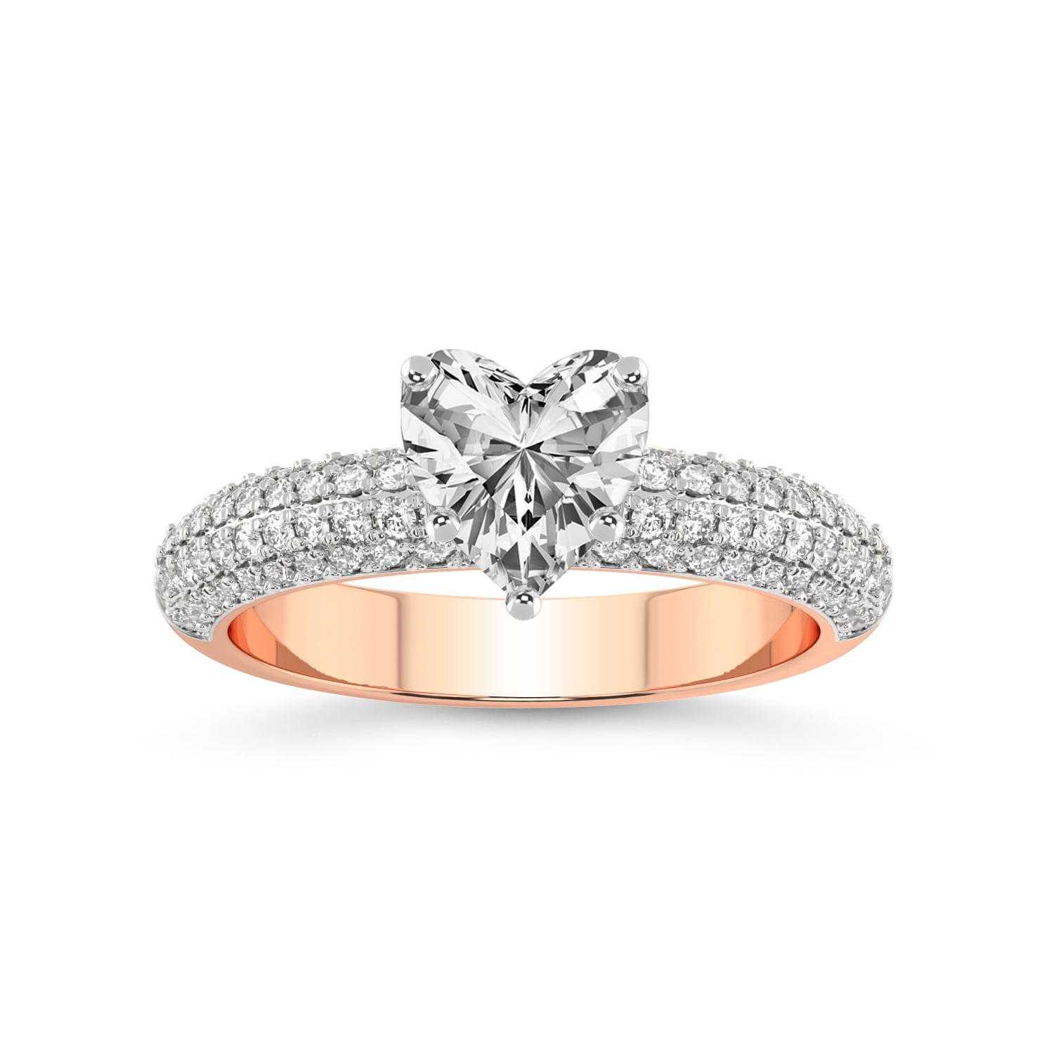 2 Carat IGI Certified Heart Shape Lab Grown Diamond Engagement Ring ...