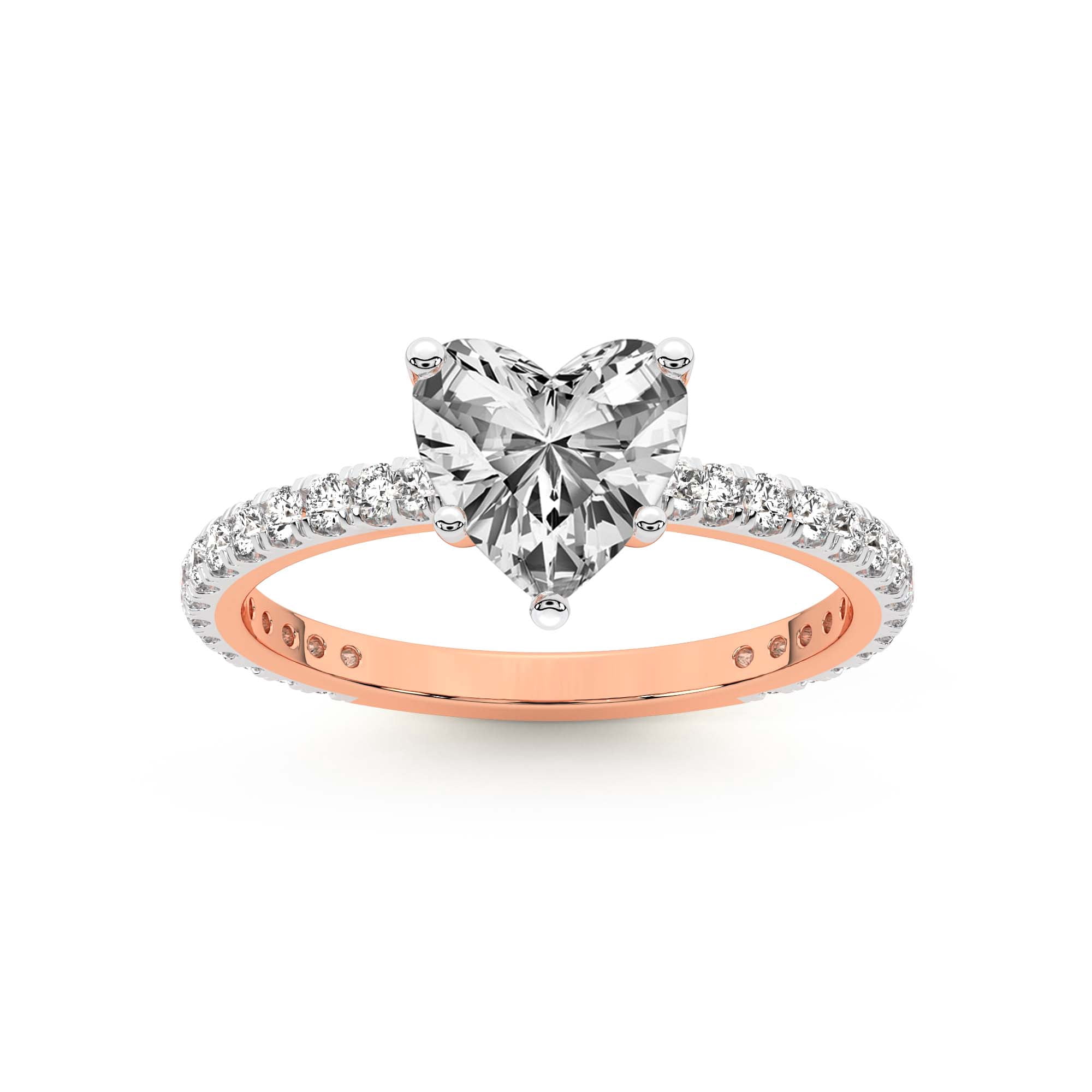 2 Carat IGI Certified Heart Shape Lab Grown Diamond Engagement Ring ...