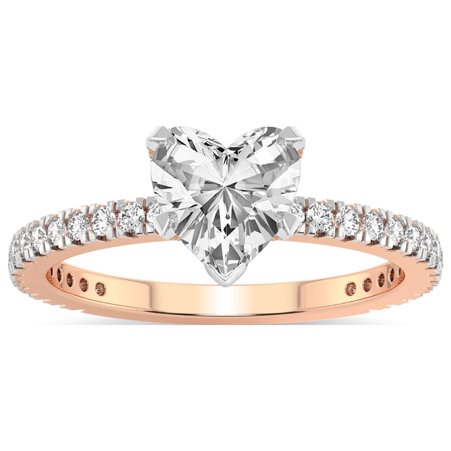 2 Carat IGI Certified Heart Shape Lab Grown Diamond Engagement Ring ...