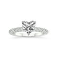 thumbnail image 1 of 2 Carat IGI Certified Heart Shape Lab Grown Diamond Engagement Ring | 14K White Gold | Atria Secret Double Halo Lab Diamond Ring | FG-VS1-VS2 Quality Friendly Diamonds, 1 of 5