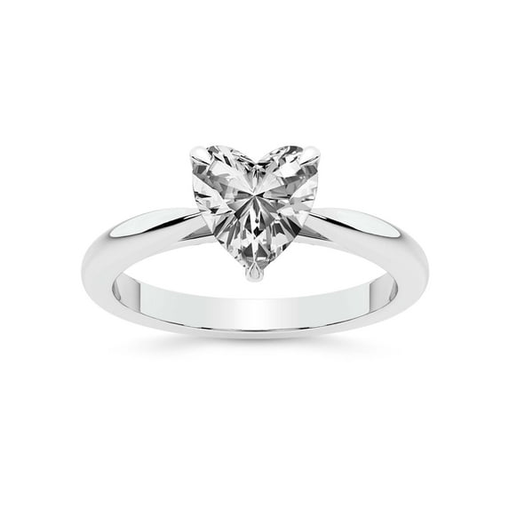 2 Carat IGI Certified Heart Shape Lab Grown Diamond Engagement Ring | 14K White Gold | Azalea Classic Solitaire Diamond Ring | FG-VS1-VS2 Quality Friendly Diamonds