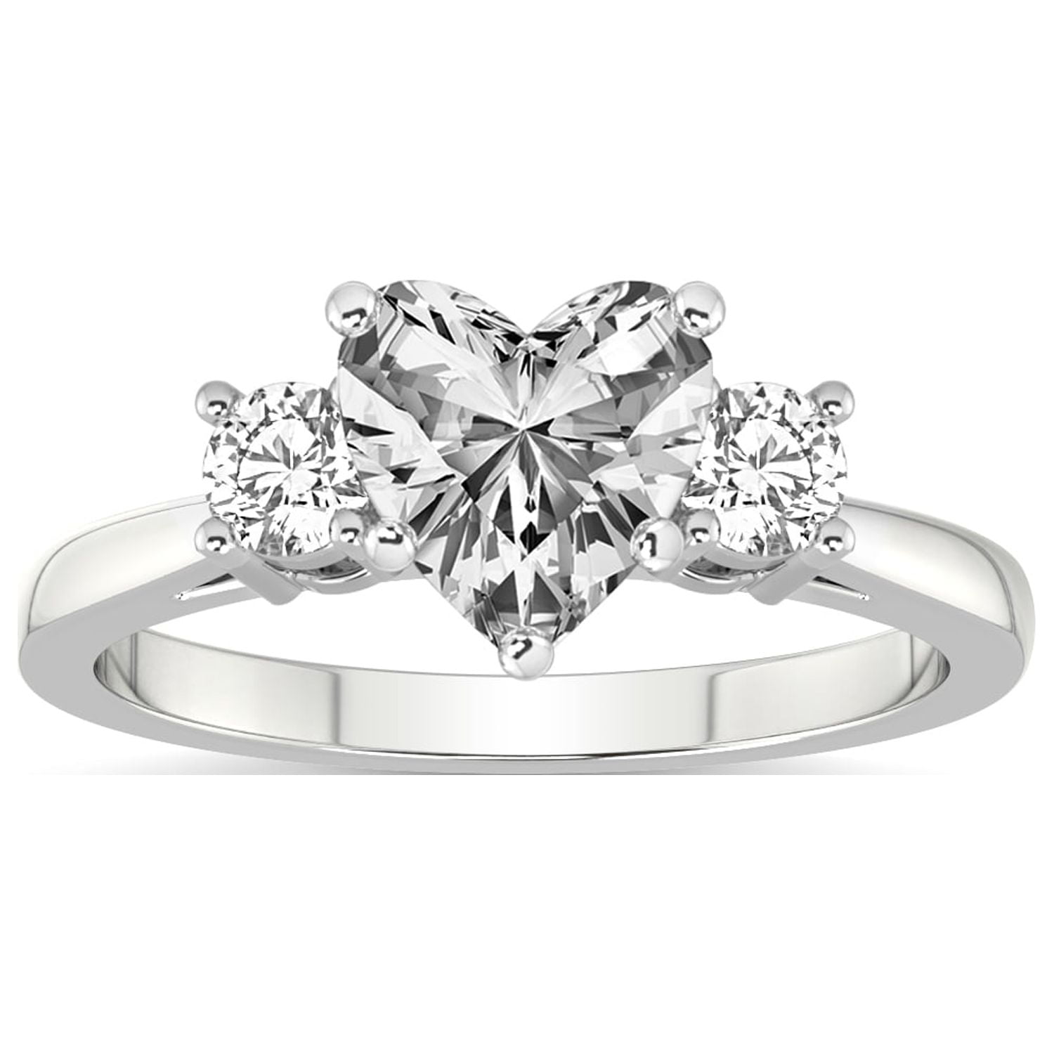 IGI Certified 2 Carat Heart Shape Lab Grown Diamond Engagement Ring ...