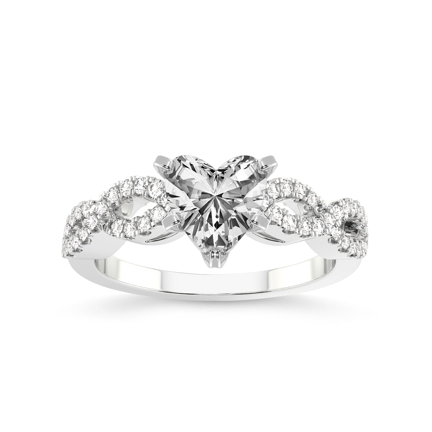 2 Carat IGI Certified Heart Shape Lab Grown Diamond Engagement Ring ...