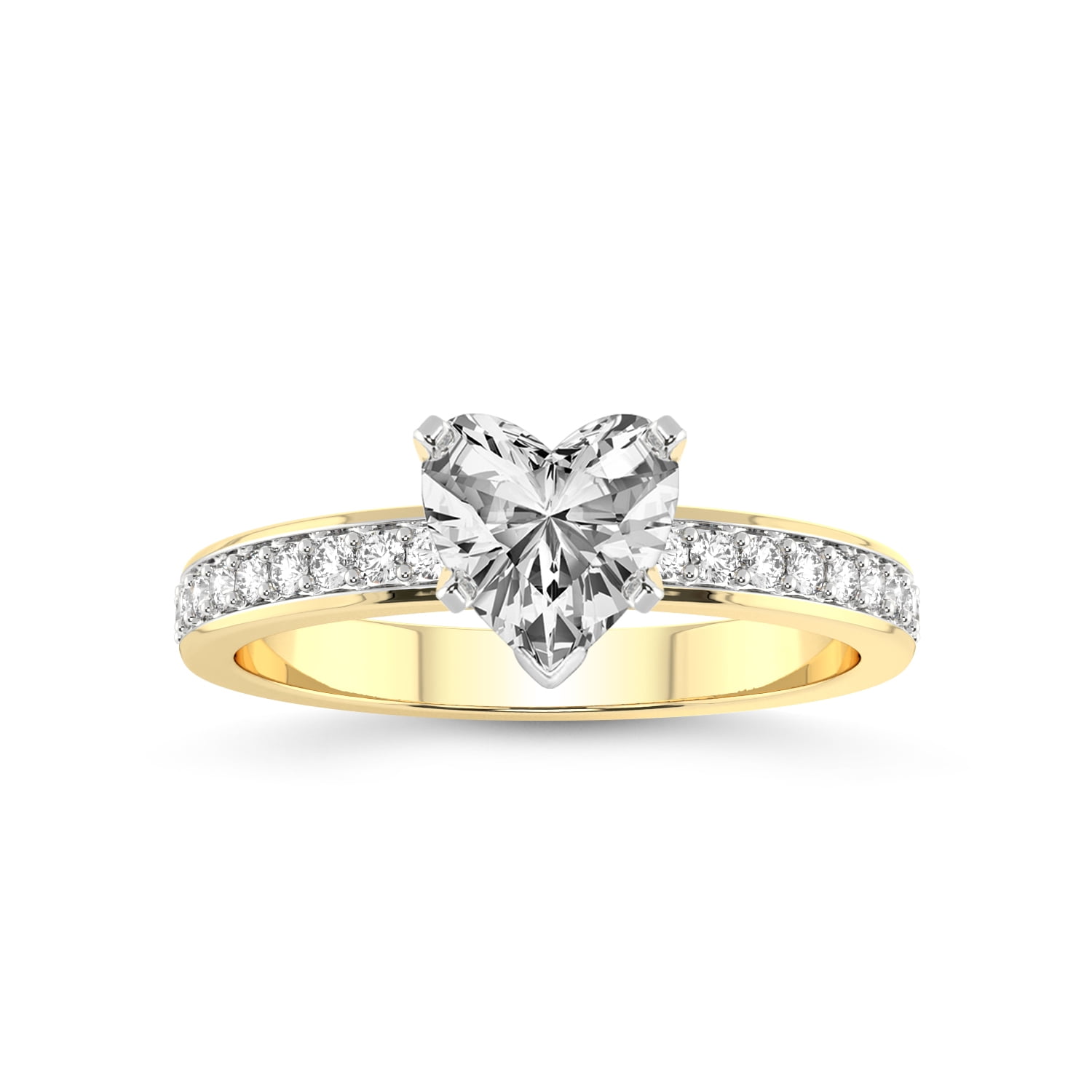 2 Carat IGI Certified Heart Shape Lab Grown Diamond Engagement Ring ...