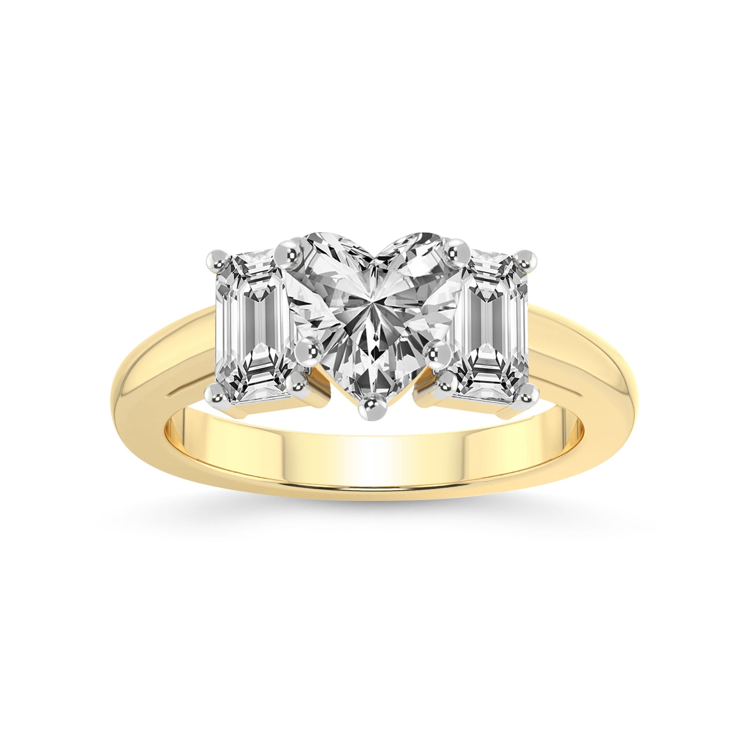 IGI Certified 2 Carat Heart Shape Lab Grown Diamond Engagement Ring ...