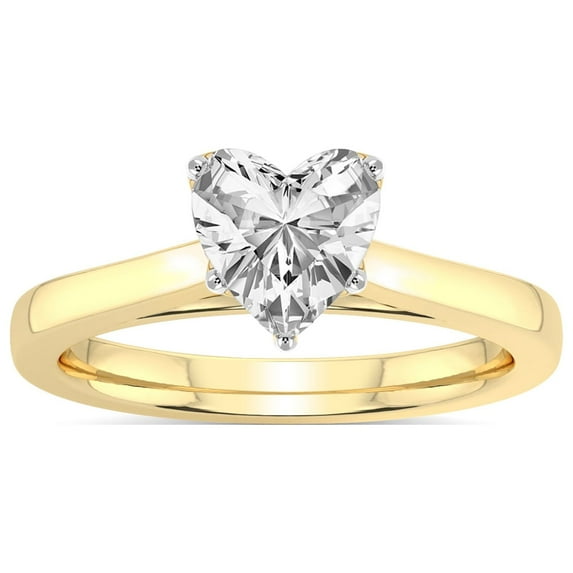 2 Carat IGI Certified Heart Shape Lab Grown Diamond Engagement Ring | 14K Yellow Gold | Shye Petal Solitaire Lab Diamond Ring | FG-VS1-VS2 Quality Friendly Diamonds