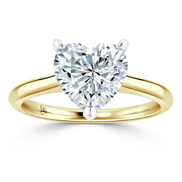 2 Carat IGI Certified Heart Shape Lab Grown Diamond Engagement Ring ...