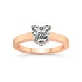 thumbnail image 1 of 2 Carat | IGI Certified Heart Shape Lab Grown Diamond Engagement Ring For Women | 14K Rose Gold | Lab Created Ember Secret Halo Diamond Engagement Ring | FG-VS1-VS2 Quality, 1 of 5