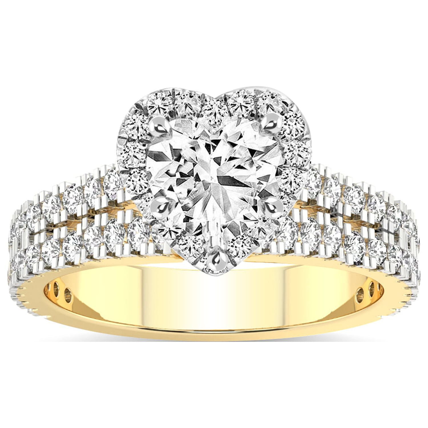 2 Carat IGI Certified Heart Shape Lab Grown Diamond Engagement Ring For Women 14K Yellow Gold Created Luna Split Shank Halo FG VS1 VS2 Quality 9ec0f275 2129 434c a153 b164436132b1.f9ea5dd1dd95bb5f5251f4b04e96e2eb