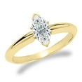 thumbnail image 1 of 2 Carat IGI Certified Marquise Cut Lab Grown Diamond 14K Yellow Gold Solitaire Engagement Ring Size 9 (G-H Color, VS2 Clarity), 1 of 4