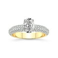 thumbnail image 1 of 2 Carat IGI Certified Oval Shape Lab Grown Diamond Engagement Ring | 14K Yellow Gold | Casimer Secret Halo Lab Diamond Ring | FG-VS1-VS2 Quality Friendly Diamonds, 1 of 1