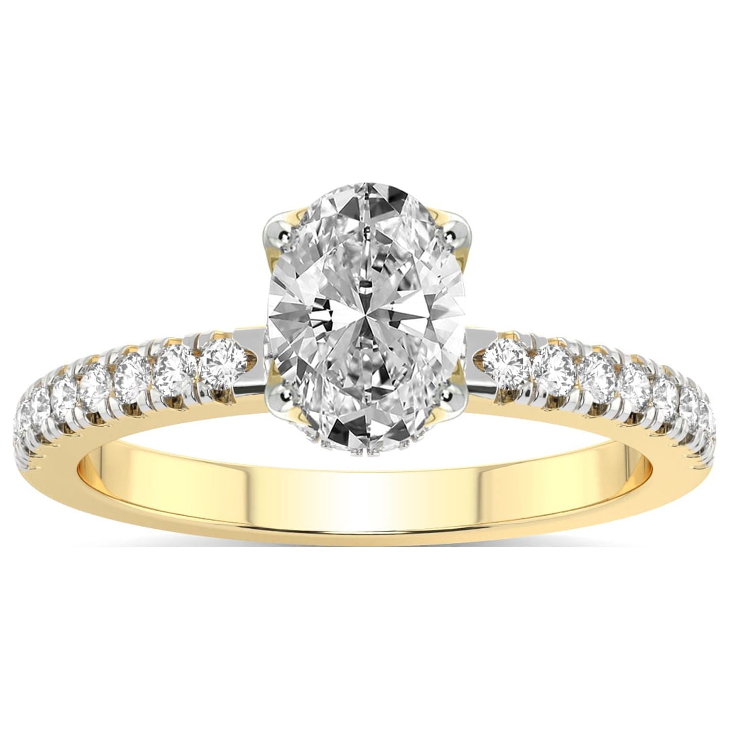 2 Carat IGI Certified Oval Shape Lab Grown Diamond Engagement Ring ...