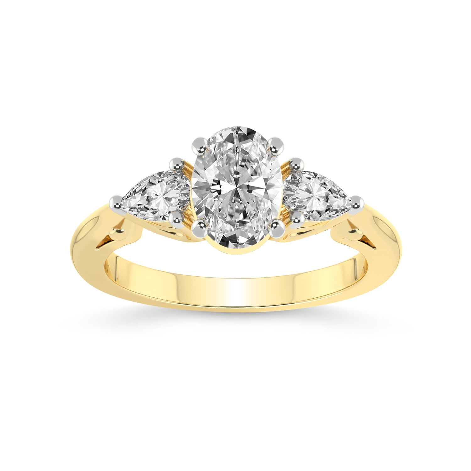 2 Carat IGI Certified Oval Shape Lab Grown Diamond Engagement Ring ...