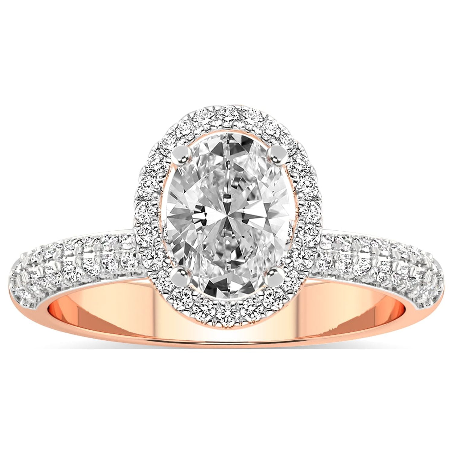 2 Carat | IGI Certified Oval Shape Lab Grown Diamond Engagement Ring ...