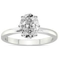 thumbnail image 1 of IGI Certified 2 Carat Oval Shape Lab Grown Diamond Engagement Ring | 14K White Gold | Malissa Solitaire Diamond Ring | FG-VS1-VS2 Quality Friendly Diamonds, 1 of 6