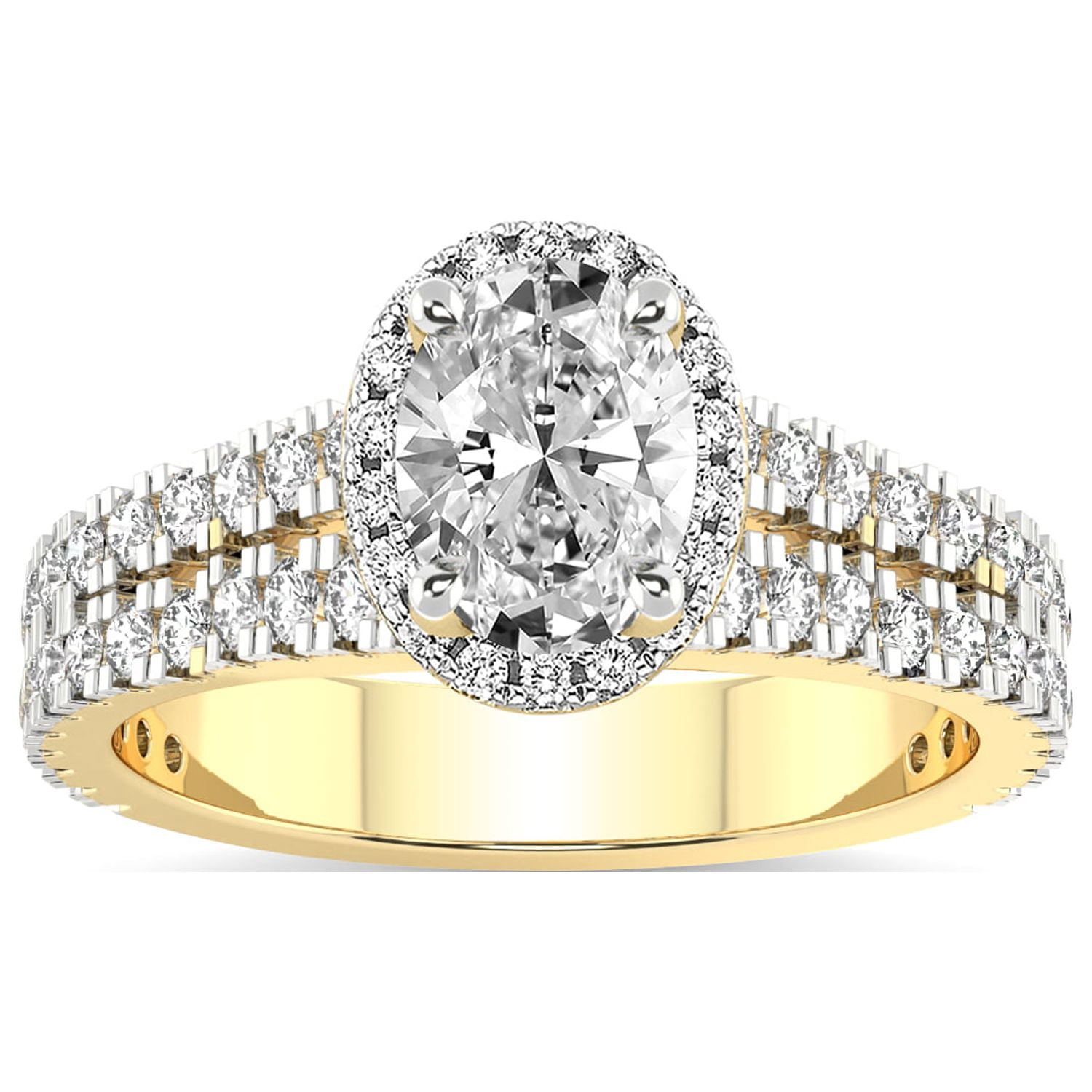 2 Carat | IGI Certified Oval Shape Lab Grown Diamond Engagement Ring ...