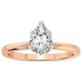 thumbnail image 1 of IGI Certified 2 Carat Pear Shape Lab Grown Diamond Engagement Ring | 14K Rose Gold |Lyla Hidden Accents SolitaireLab Diamond Ring | FG-VS1-VS2 Quality Friendly Diamonds, 1 of 6