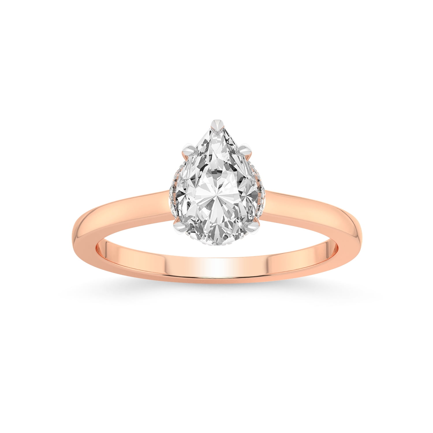 2 Carat IGI Certified Pear Shape Lab Grown Diamond Engagement Ring ...
