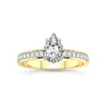 thumbnail image 1 of 2 Carat IGI Certified Pear Shape Lab Grown Diamond Engagement Ring | 14K Yellow Gold |Charm Of Love Eternity Lab Diamond Ring | FG-VS1-VS2 Quality Friendly Diamonds, 1 of 1