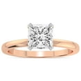 thumbnail image 1 of IGI Certified 2 Carat Princess Shape Lab Grown Diamond Engagement Ring | 14K Rose Gold |Lyla Hidden Accents SolitaireLab Diamond Ring | FG-VS1-VS2 Quality Friendly Diamonds, 1 of 6