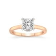 thumbnail image 1 of 2 Carat IGI Certified Princess Shape Lab Grown Diamond Engagement Ring | 14K Rose Gold | Mystic Secret Halo Lab Diamond Ring | FG-VS1-VS2 Quality Friendly Diamonds, 1 of 4