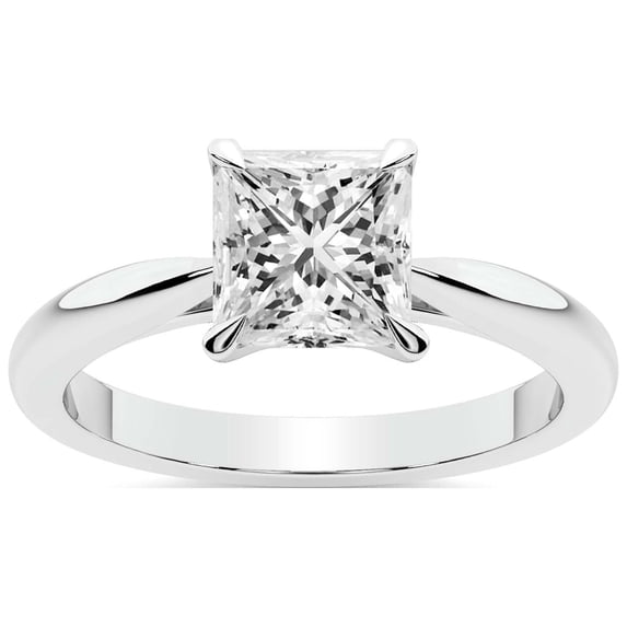 2 Carat IGI Certified Princess Shape Lab Grown Diamond Engagement Ring | 14K White Gold | Azalea Classic Solitaire Diamond Ring | FG-VS1-VS2 Quality Friendly Diamonds