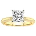 thumbnail image 1 of IGI Certified 2 Carat Princess Shape Lab Grown Diamond Engagement Ring | 14K White Gold | Alora Solitaire Diamond Ring | FG-VS1-VS2 Quality Friendly Diamonds, 1 of 6
