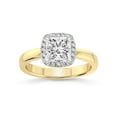 thumbnail image 1 of 2 Carat IGI Certified Princess Shape Lab Grown Diamond Engagement Ring | 14K Yellow Gold | Anna Hidden Accents Halo Lab Diamond Ring | FG-VS1-VS2 Quality Friendly Diamonds, 1 of 5
