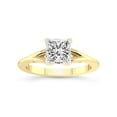 thumbnail image 1 of 2 Carat IGI Certified Princess Shape Lab Grown Diamond Engagement Ring | 14K Yellow Gold | Cynthia Split Shank Lab Diamond Ring | FG-VS1-VS2 Quality Friendly Diamonds, 1 of 5