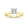thumbnail image 1 of 2 Carat IGI Certified Princess Shape Lab Grown Diamond Engagement Ring | 14K Yellow Gold | Shye Petal Solitaire Lab Diamond Ring | FG-VS1-VS2 Quality Friendly Diamonds, 1 of 4